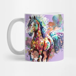 Arabian Horse Digital Watercolor Mug